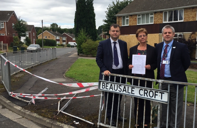 Councillors at scene of crash