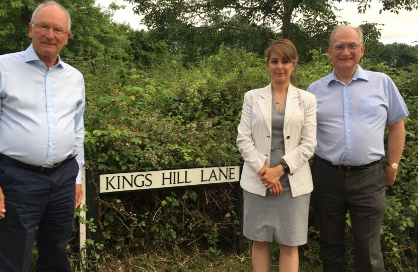 Cllr Tim Sawdon with Mattie Heaven and Cllr John Blundell