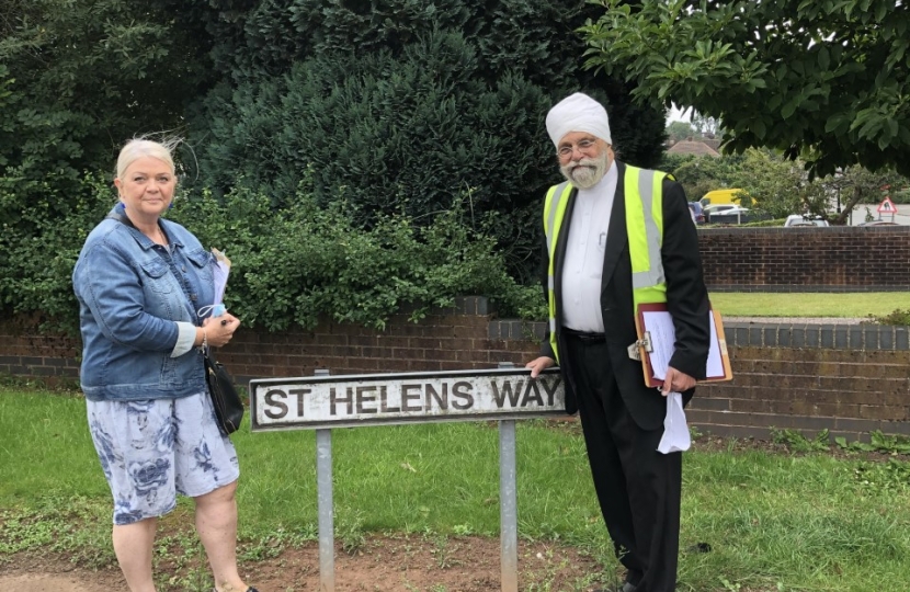 Cllr Jaswant Birdi in Allesley Village