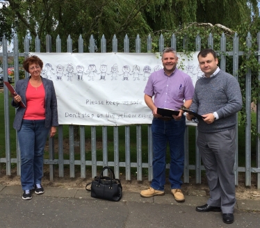 Councillors at Eastern Green Junior School