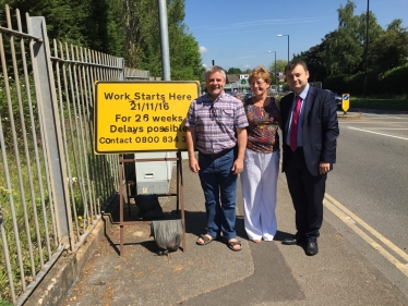 Councillors Peter Male, Julia Lepoidevin and Gary Ridley