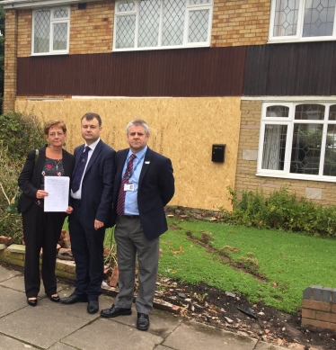 Councillors on Alderminster Road