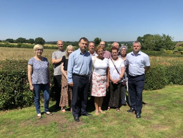 Councillors with residents in Allesley Green