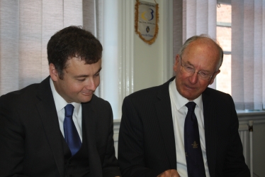 Cllr Gary Ridley and Cllr Tim Sawdon (file photo pre social distancing)