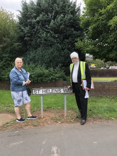 Cllr Jaswant Birdi in Allesley Village